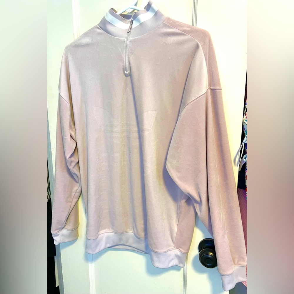 Adidas - Pale Pink Size Small Crew Nack Sweater